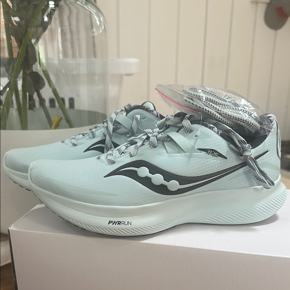 Saucony Blue Athletic Shoes with PWRRUN Cushioning